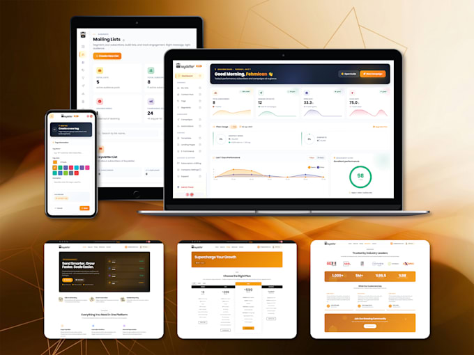 develop a custom saas dashboard web application