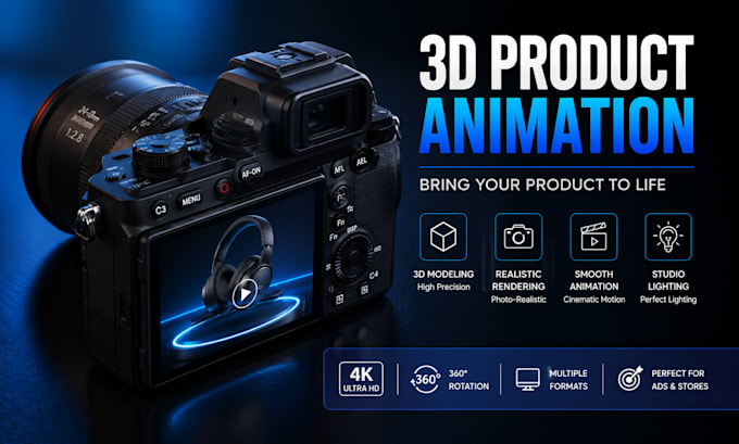 create 3d product animation, 3d product rendering, 3d modeling, cgi animation