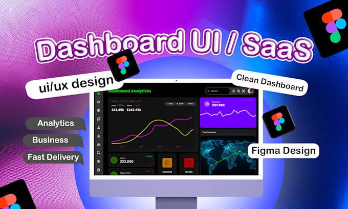 create modern website UI UX design in figma