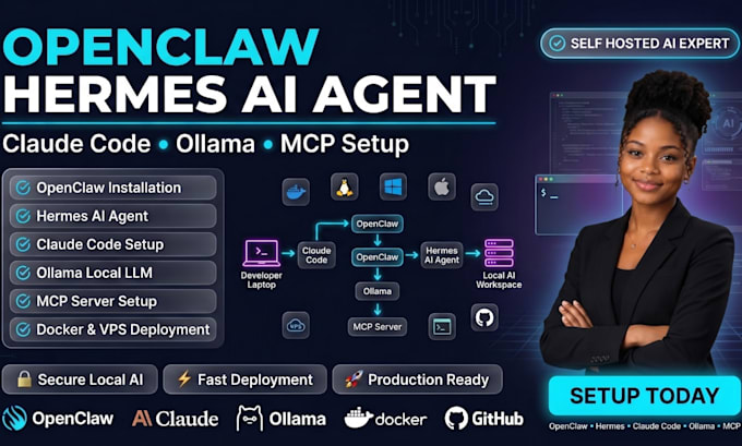 setup openclaw hermes ai agent claude code ollama mcp