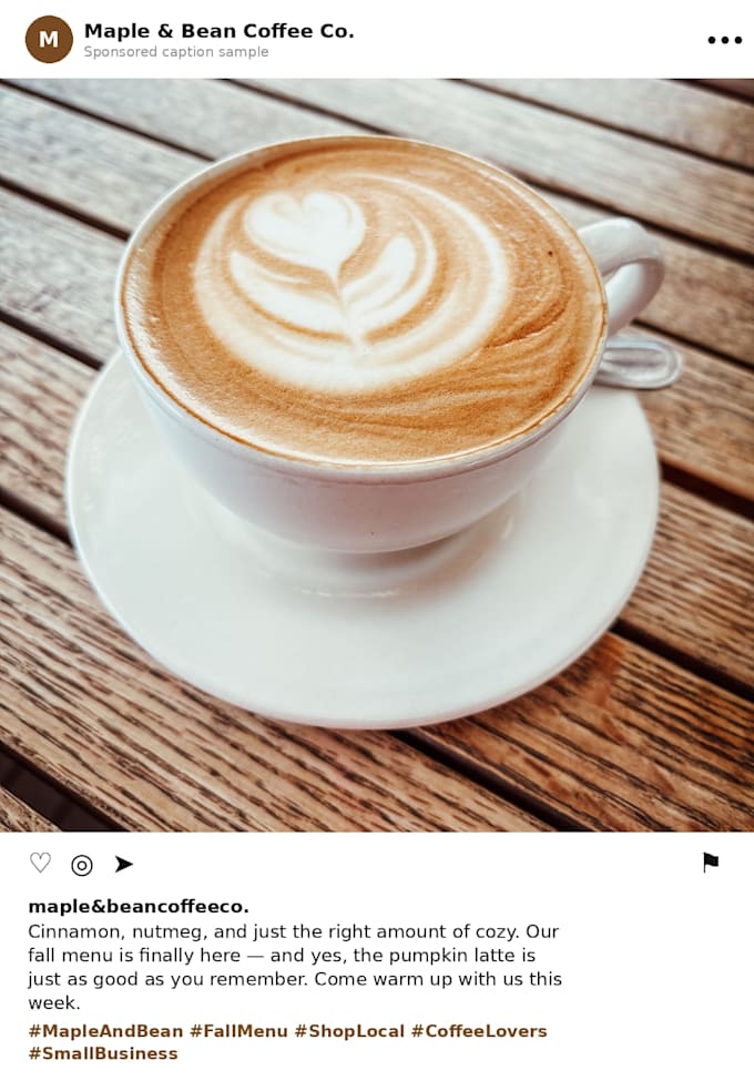 write engaging social media captions for your small business