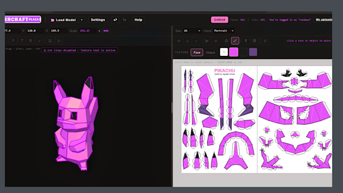 build low poly geometric objects, masks and wearable papercraft templates