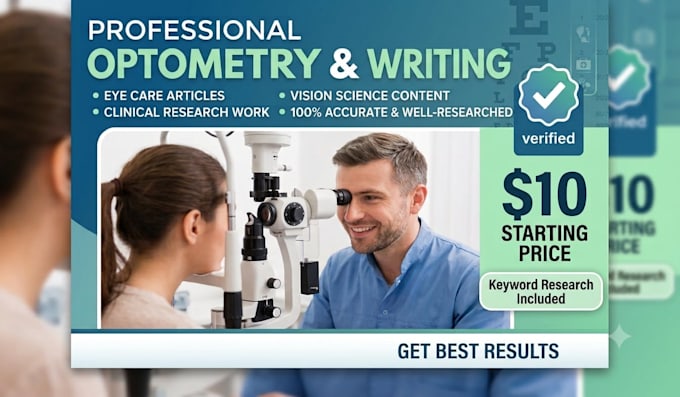 assist in optometry research work