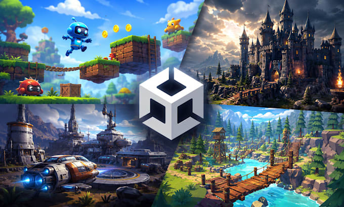 create 2d, 3d game in unity, unity environment and unity developer for you