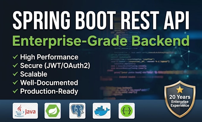 build a spring boot rest API for your application