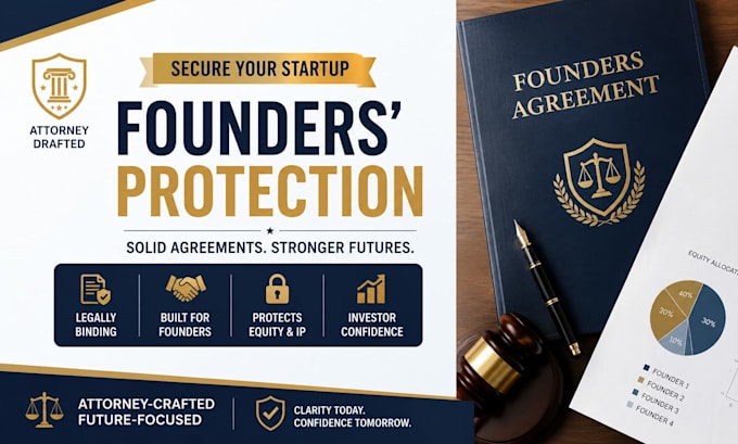 draft a legally binding founders agreement for your startup
