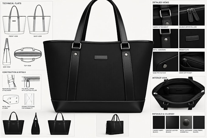 do your top 3d totebag design 3d model bags backpck bag techpack handbag design