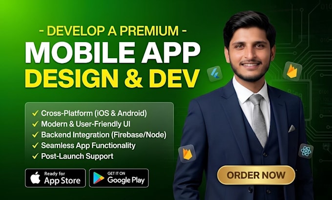 mobile app development ios apps android apps using flutter and react native