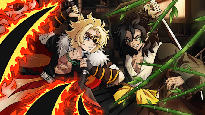 draw your kimetsu no yaiba oc
