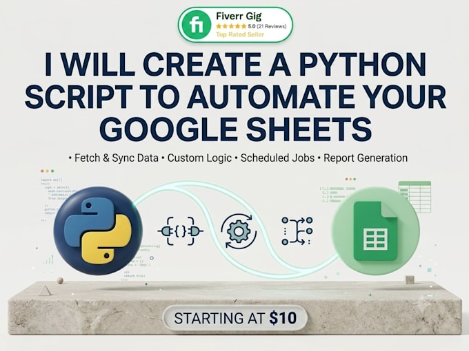 write a python script to automate google sheets via API