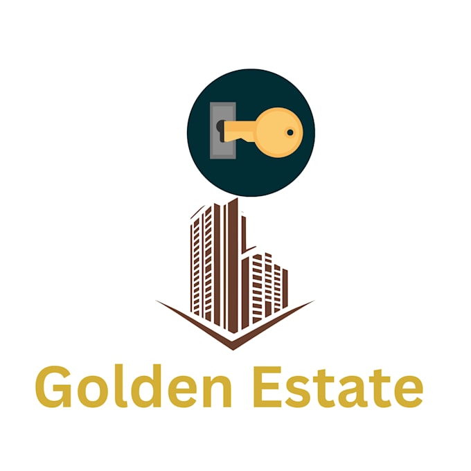 design luxury golden estate logo