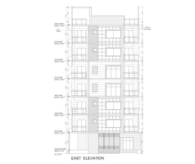 redesign house elevation architect 2d drawing, dimension 2d plan,draw floor plan
