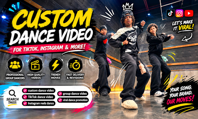 create engaging tiktok dance video, dance challenge content