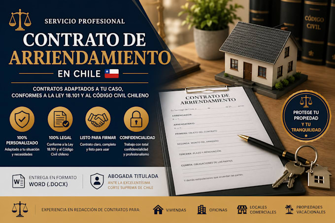 draft a lease agreement under chilean law
