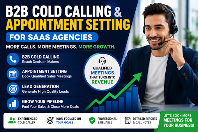 do b2b cold calling and appointment setting for saas agencies