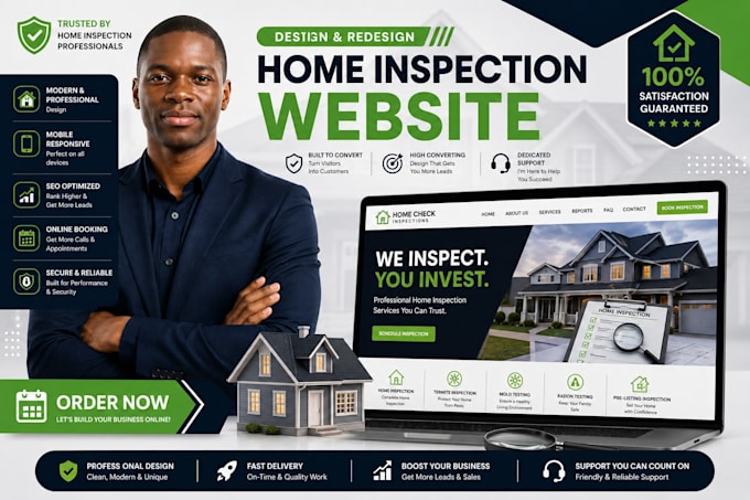 design a home inspection website renovation and home improvement website design
