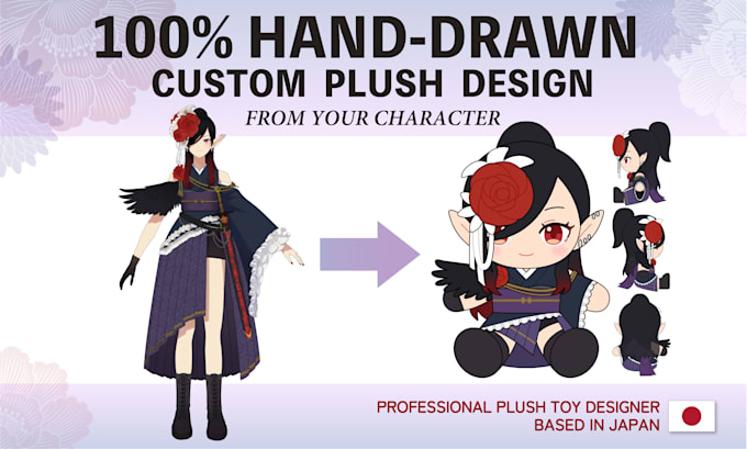 turn your character into a plush toy design