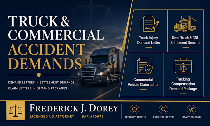draft a powerful truck accident personal injury demand letter