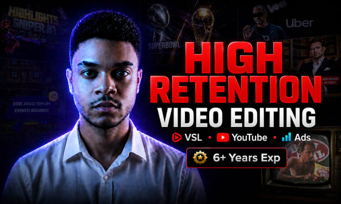do professional video editing for youtube vsl and ads