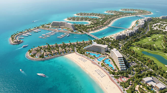 create photorealistic landscape and resort 3d renderings