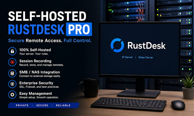 deploy and configure self hosted rustdesk pro server