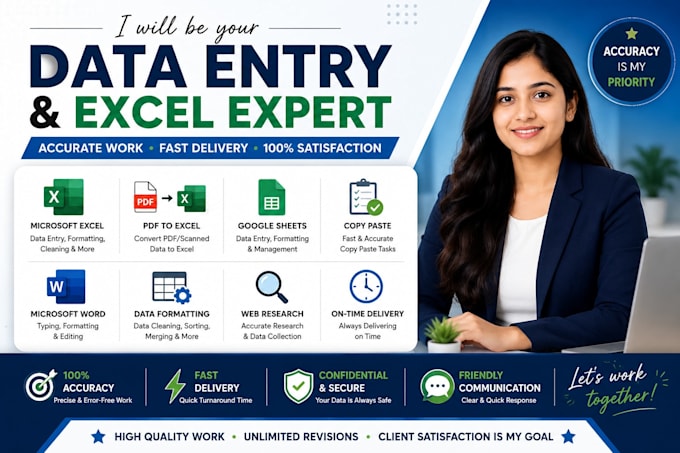 do excel data entry and typing