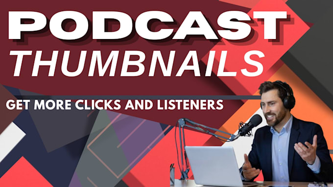 design high CTR podcast thumbnail for youtube