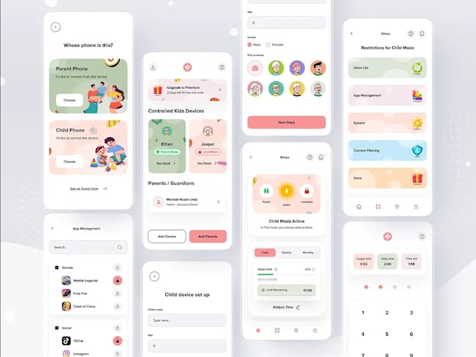 build parental control and school management apps