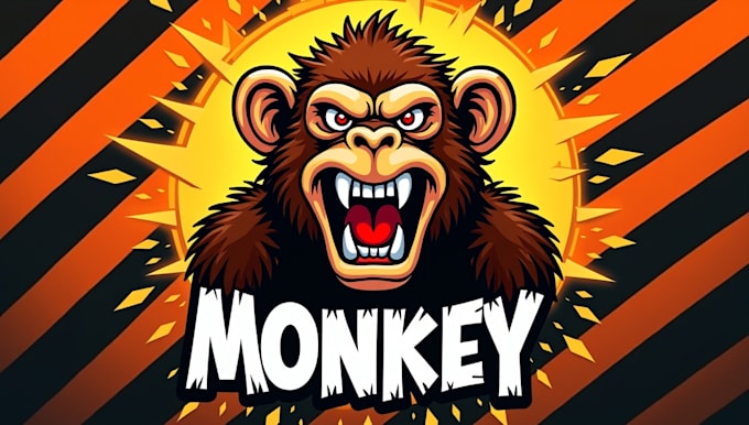 create an awesome monkey head logo in 12 hours