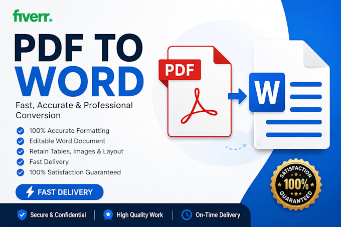 convert pdf to word with 100percentage accuracy