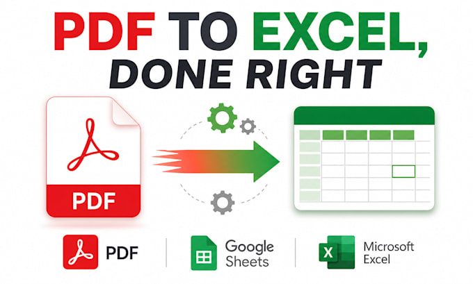convert your PDF files to clean, structured excel spreadsheets