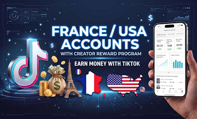 crearé una cuenta de tiktok francia o usa