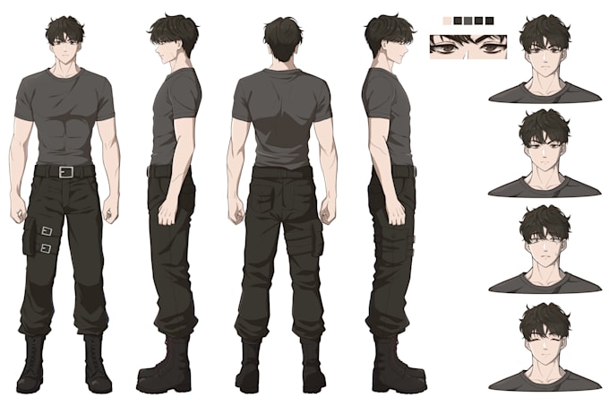 draw character illustration, character design, any character art