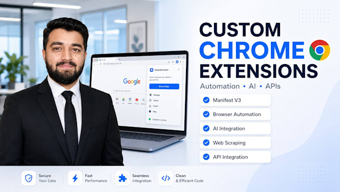 develop a custom chrome extension using manifest v3