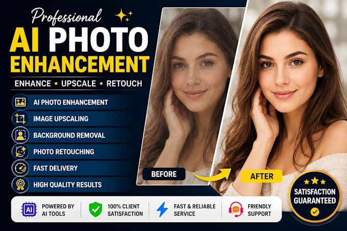 enchance, upscale and edit your photos with ai