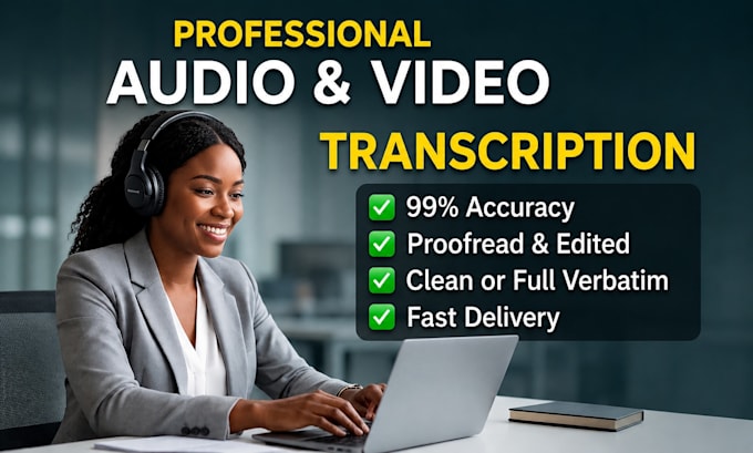 do high quality audio and video transcription