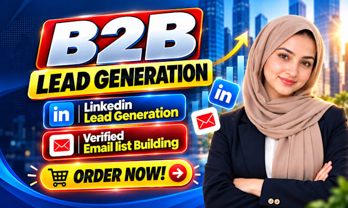 do b2b lead generation, linkedin lead generation and email list building