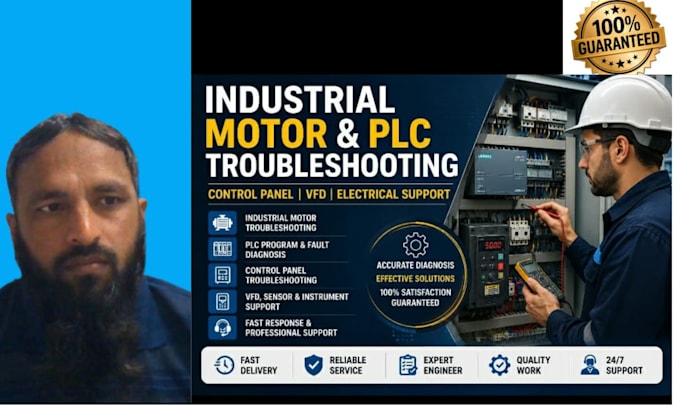 troubleshoot industrial motor control panels and plc systems