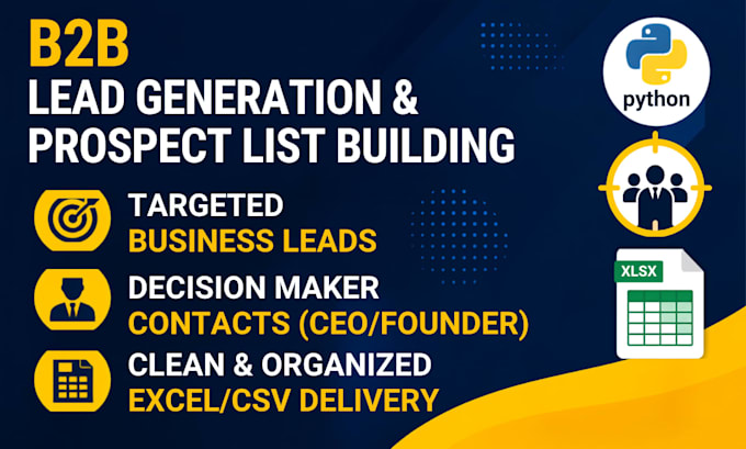 generate targeted b2b leads and business contact lists