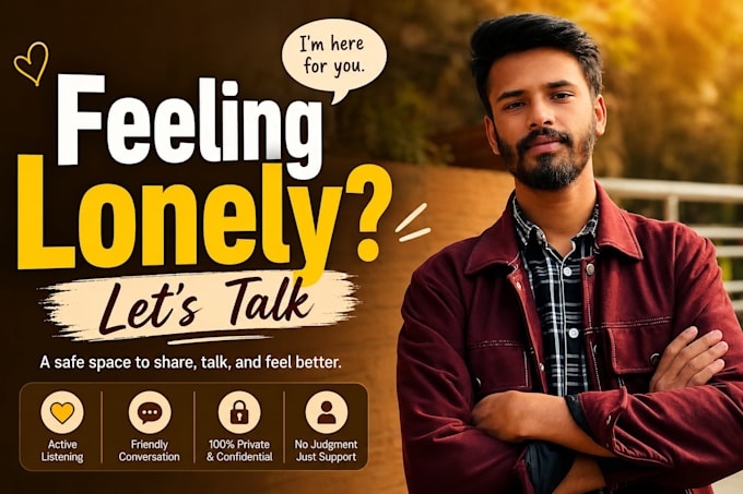 be someone to talk to when youre feeling lonely