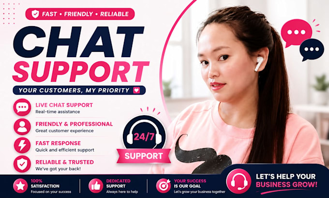 be your live chat support agent and customer service representative