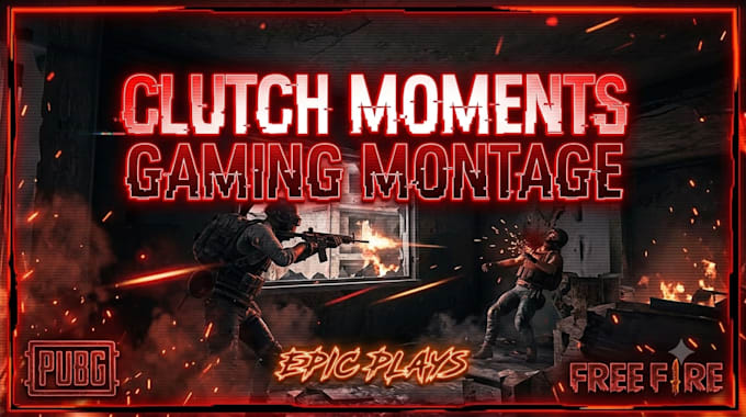 edit gaming montage, pubg, free fire, valorant highlights