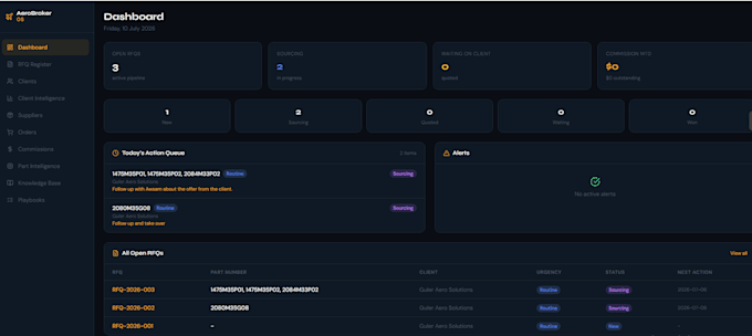 build a custom quote and client tracking system