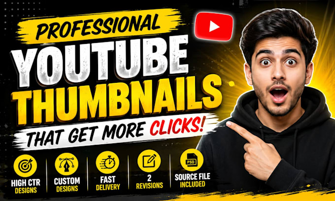 design eye catching youtube thumbnails with high CTR