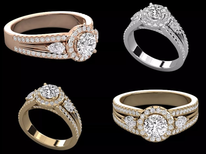 create luxury jewelry 3d product design,gem leopard ring,engagement ring,diamond