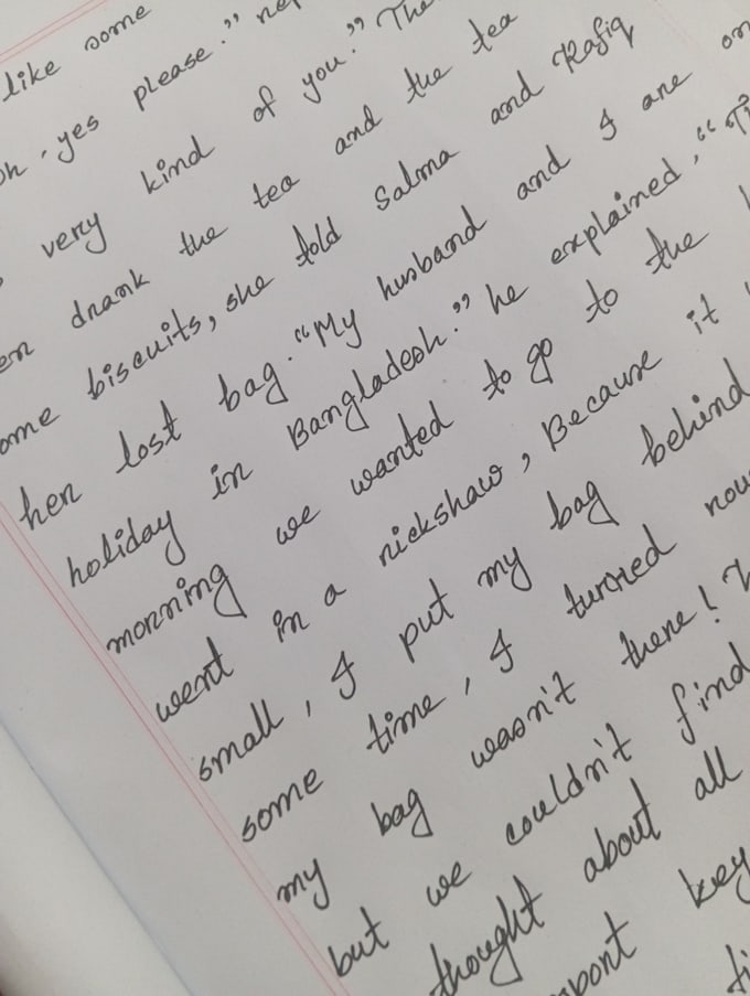 write academic and official notes or cursive handwriting