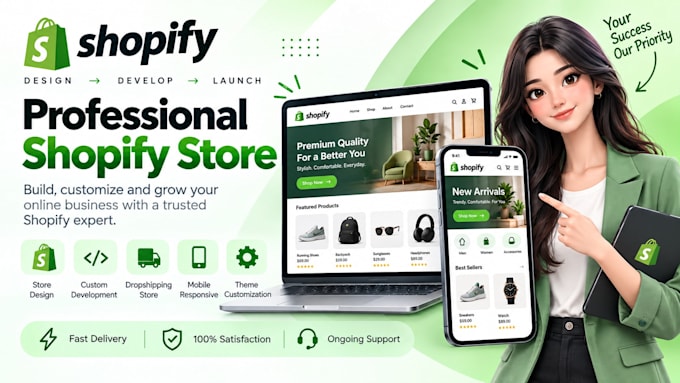 redesign shopify store, shopify expert, dropshipping store, shopify code
