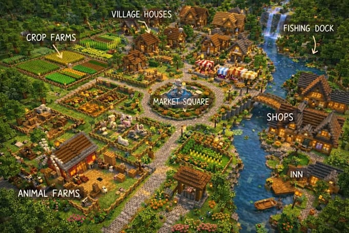 build a custom minecraft map, survival world, spawn or lobby