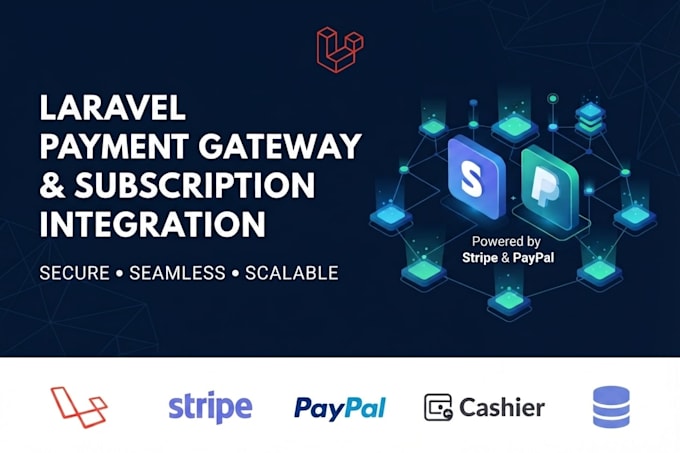 integrate stripe, paypal and payment gateways in laravel