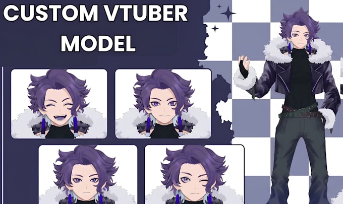 design and rig live2d vtuber model or vrm 3d vtuber  rigging anime vtuber artist